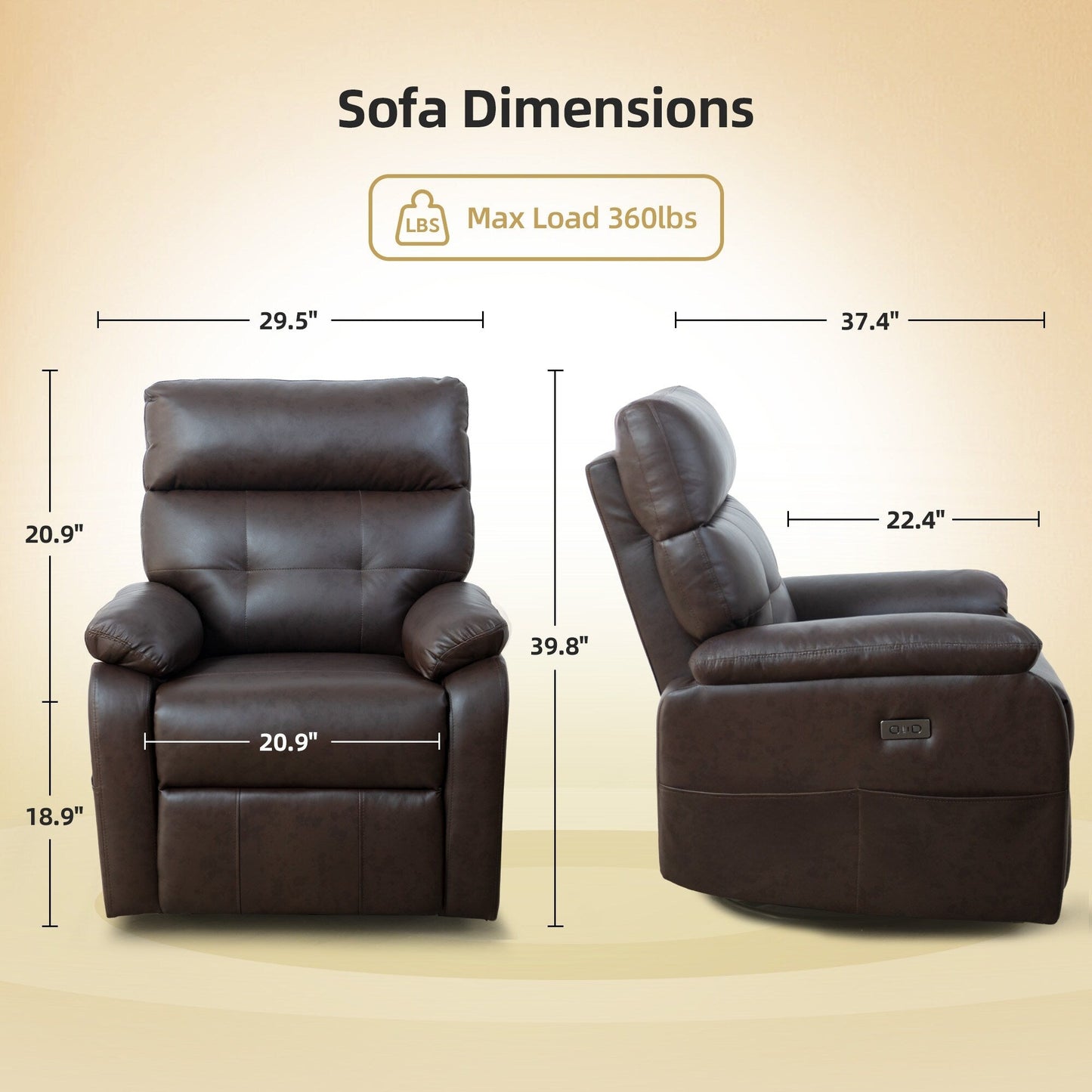 Fauteuil inclinable pivotant et électrique