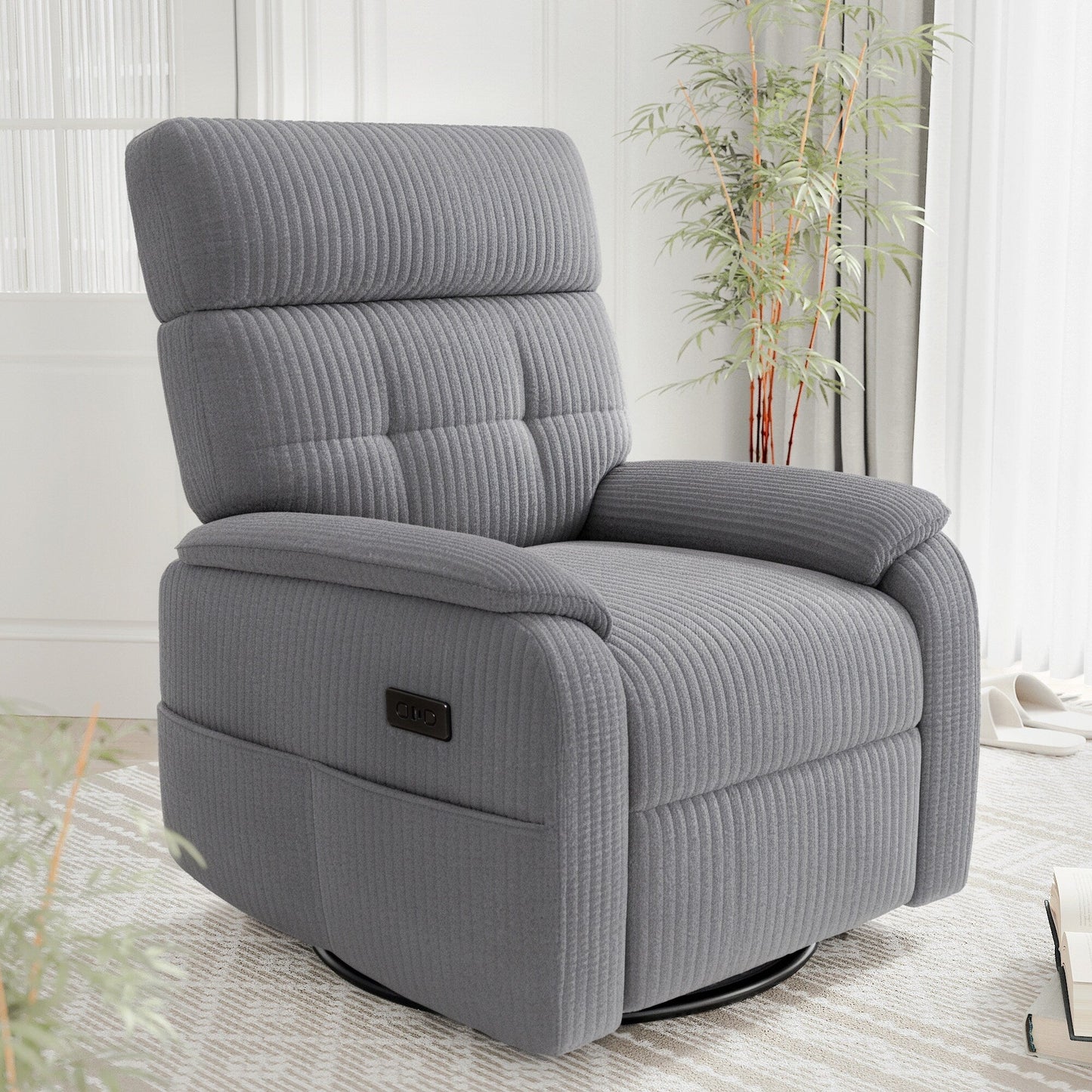 Fauteuil inclinable pivotant et électrique