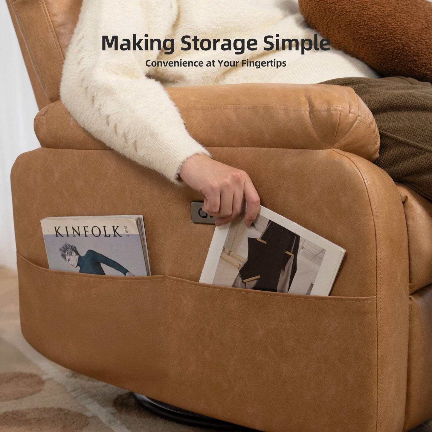 Fauteuil inclinable pivotant et électrique