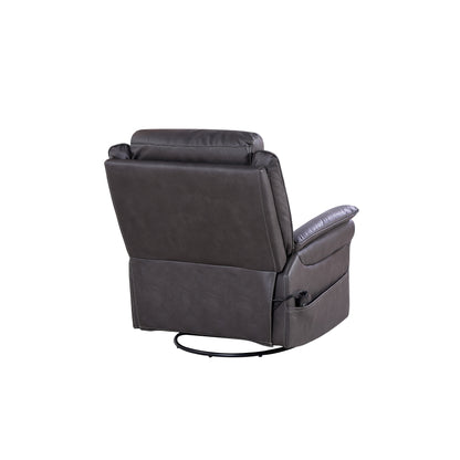 Fauteuil inclinable pivotant électrique avec moteur OKIN, 8 points de vibration, chauffage lombaire, repose-pieds extensible, inclinaison infinie
