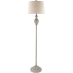 Lampadaire traditionnel Pragya, finition main - 59H x 15L x 15P