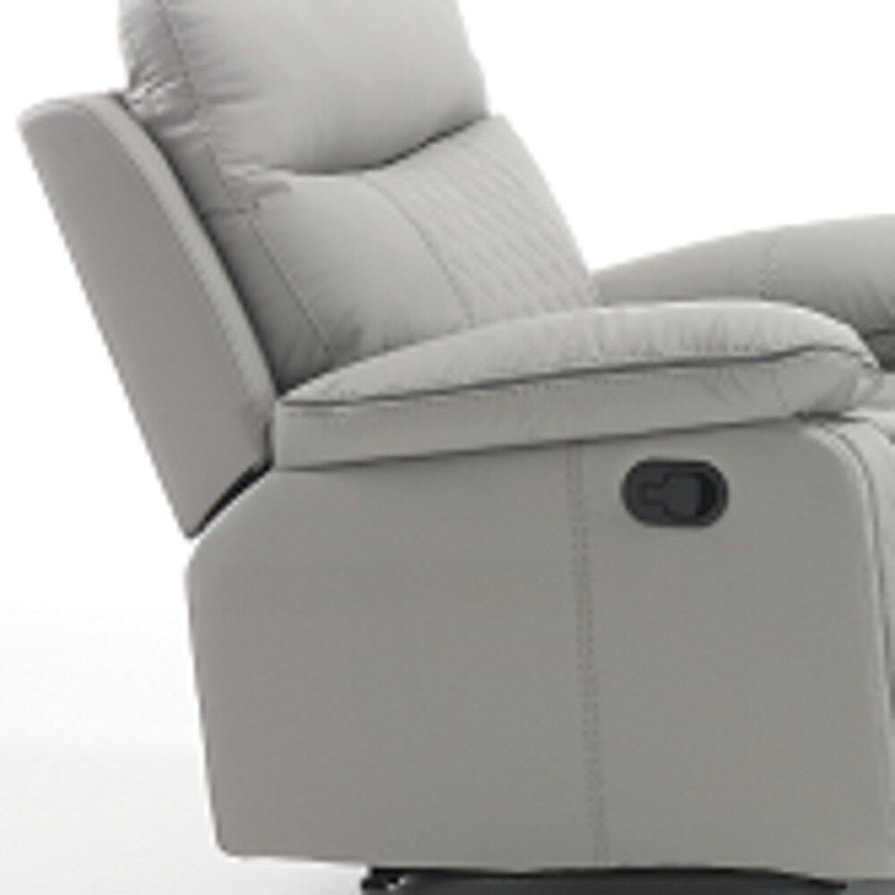 Fauteuil inclinable confort haut de gamme avec inclinaison manuelle, similicuir durable