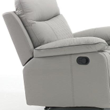 Fauteuil inclinable confort haut de gamme avec inclinaison manuelle, similicuir durable
