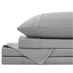 Ensemble de draps de lit 4 pièces de luxe haut de gamme 100 % viscose de bambou, 21 pouces, avec poche extra profonde