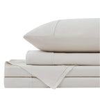 Ensemble de draps de lit 4 pièces de luxe haut de gamme 100 % viscose de bambou, 21 pouces, avec poche extra profonde