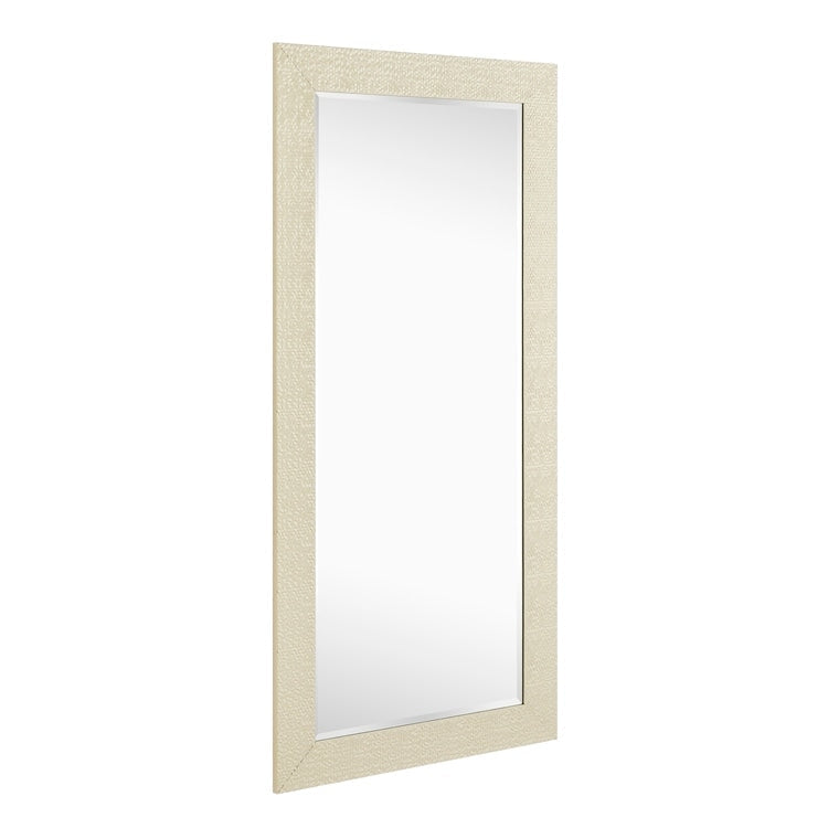 Miroir vertical pleine longueur à motif mosaïque haut de gamme - Miroir d'habillage complet sur pied, incliné ou autoportant