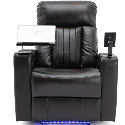 Fauteuil inclinable électrique haut de gamme avec accoudoirs de rangement