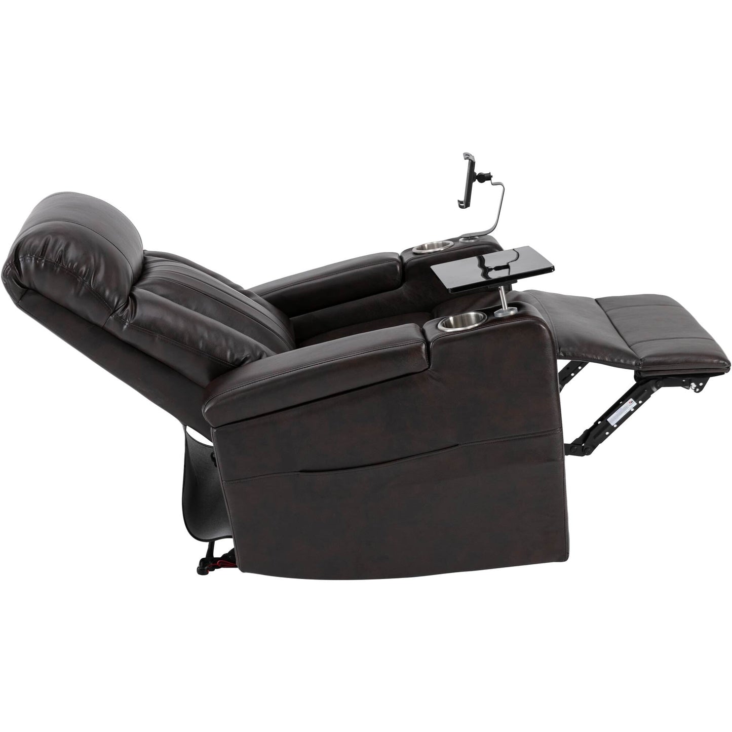 Fauteuil inclinable électrique haut de gamme avec accoudoirs de rangement
