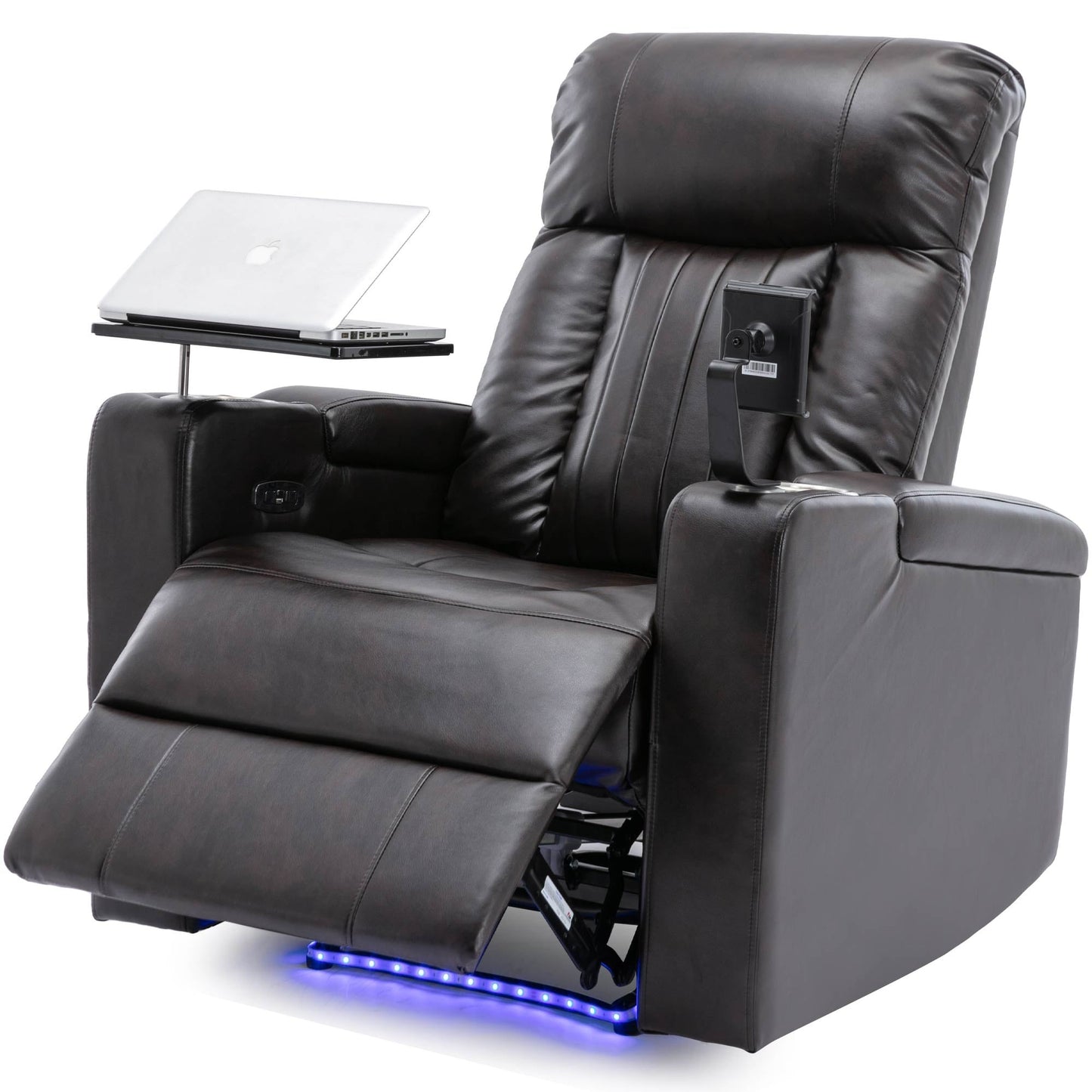 Fauteuil inclinable électrique haut de gamme avec accoudoirs de rangement