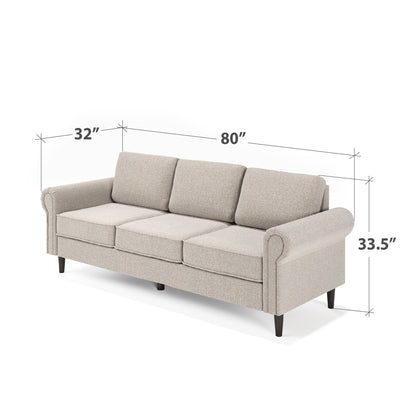 Priage par ZINUS Canapé Madison rembourré beige avoine