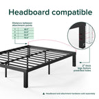 Priage by Zinus Quick Lock Metal Platform Bed Frame