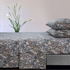 Parure de draps à poches extra profondes en flanelle de coton douce 170 g/m² imprimée