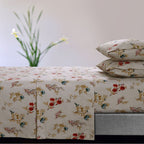 Parure de draps à poches extra profondes en flanelle de coton douce 170 g/m² imprimée