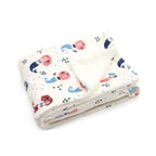 Couverture imprimée en flanelle douce et polaire Sherpa pour enfants, 40 x 50 pouces, motif sirène rose avec base blanche