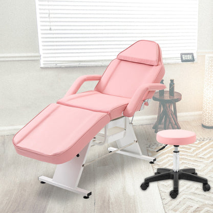 Fauteuil de massage professionnel pour salon de spa, lit pliable avec tabouret hydraulique réglable