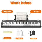 Piano électrique portable semi-lesté à 61 touches