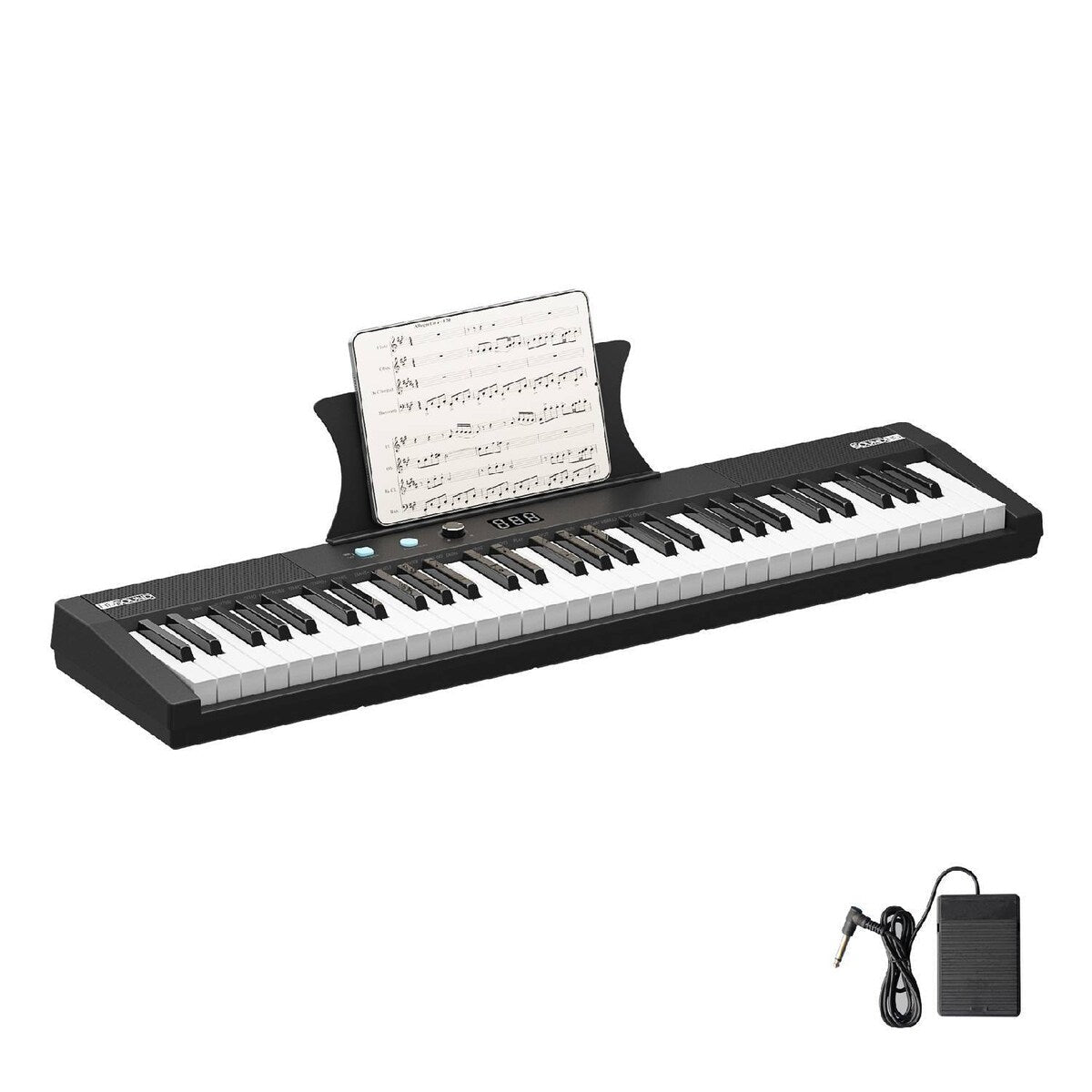 Piano électrique portable semi-lesté à 61 touches