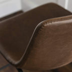 Tabourets de bar Bossin 18/26/30 pouces, tabourets de bar à hauteur de comptoir avec dossier, tabourets modernes en cuir PU, chaise de salle à manger avec repose-pieds