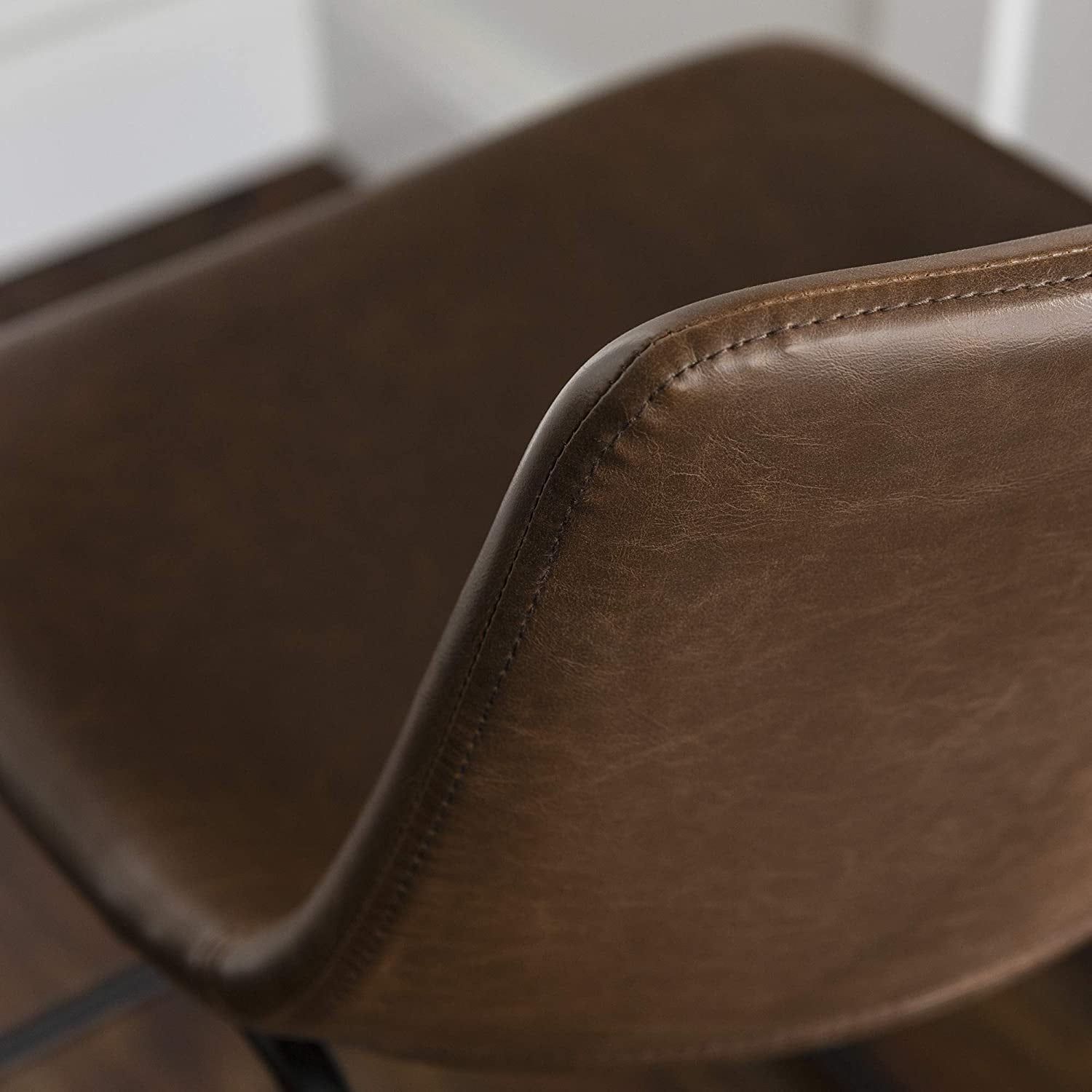 Tabourets de bar Bossin 18/26/30 pouces, tabourets de bar à hauteur de comptoir avec dossier, tabourets modernes en cuir PU, chaise de salle à manger avec repose-pieds
