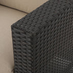 Fauteuil club d'extérieur Puerta en osier avec coussins (lot de 2) par Christopher Knight Home