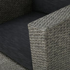 Fauteuil club pivotant d'extérieur en osier Puerta par Christopher Knight Home