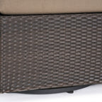 Fauteuil club pivotant d'extérieur en osier Puerta par Christopher Knight Home