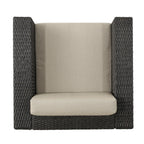 Fauteuil club pivotant d'extérieur en osier Puerta par Christopher Knight Home