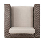 Fauteuil club pivotant d'extérieur en osier Puerta par Christopher Knight Home