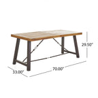 Ensemble de salle à manger de pique-nique 3 pièces en bois d'acacia Puerto par Christopher Knight Home