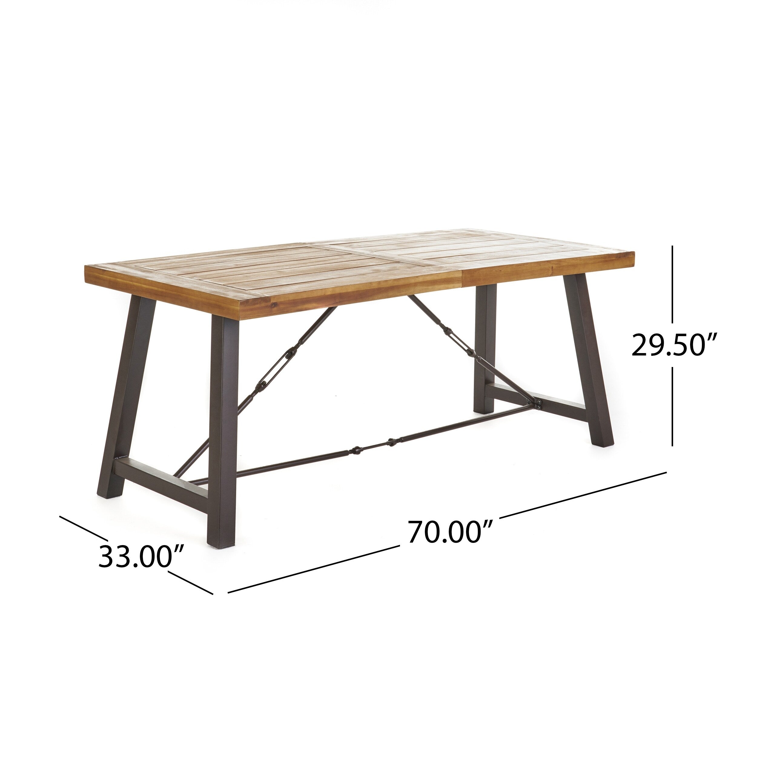 Ensemble de salle à manger de pique-nique 3 pièces en bois d'acacia Puerto par Christopher Knight Home