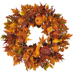 Couronne de récolte de citrouilles