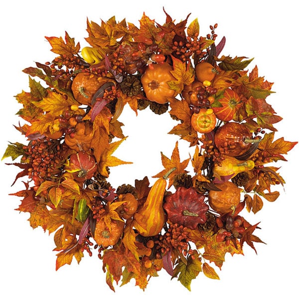 Couronne de récolte de citrouilles