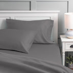 Parure de draps Purity Home en percale 100 % coton biologique 300 fils au pouce carré