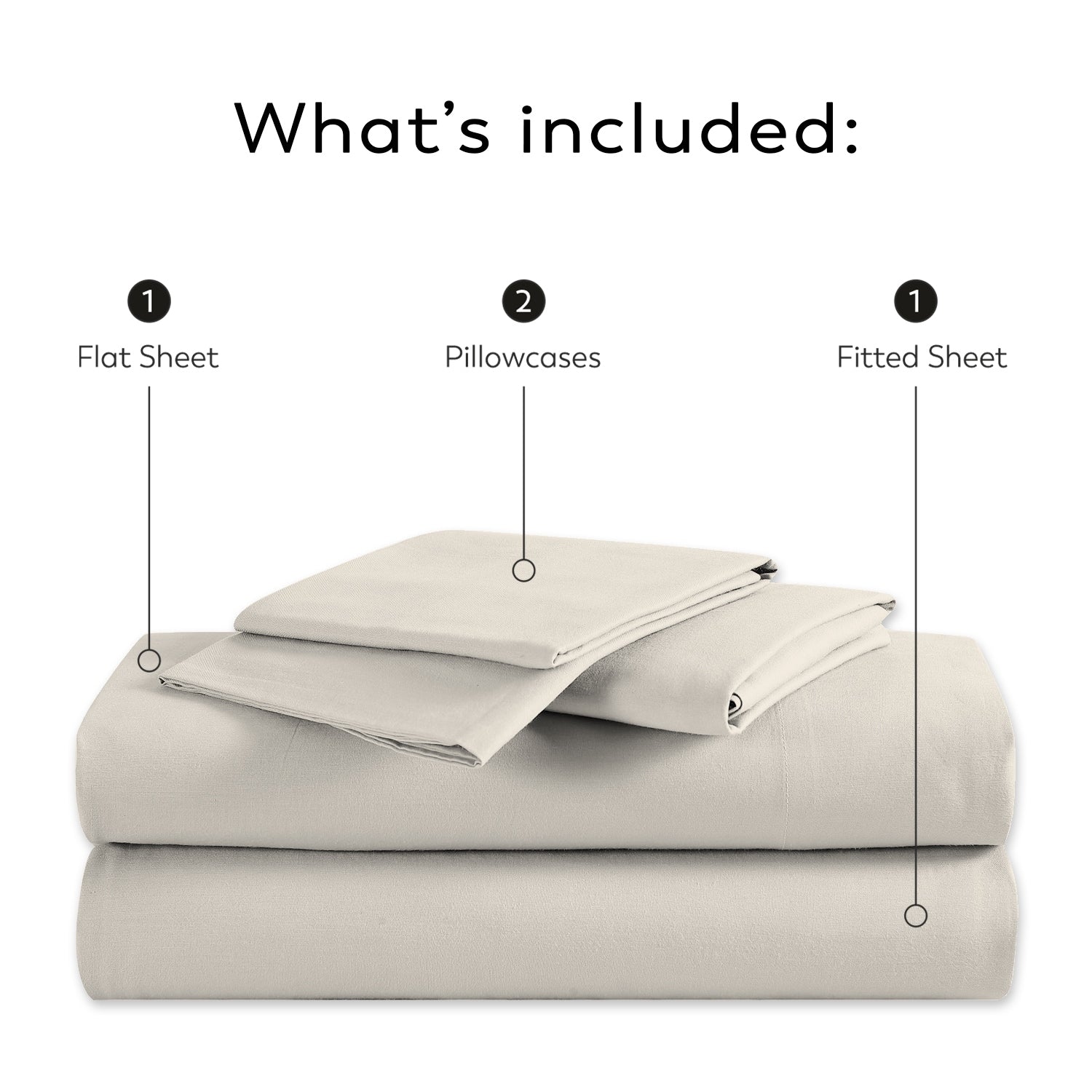 Parure de draps Purity Home en percale 100 % coton biologique 300 fils au pouce carré