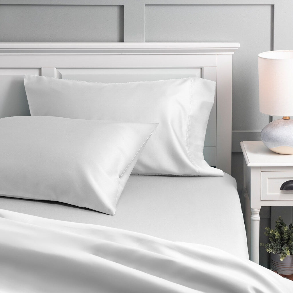 Parure de draps Purity Home en percale 100 % coton biologique 300 fils au pouce carré