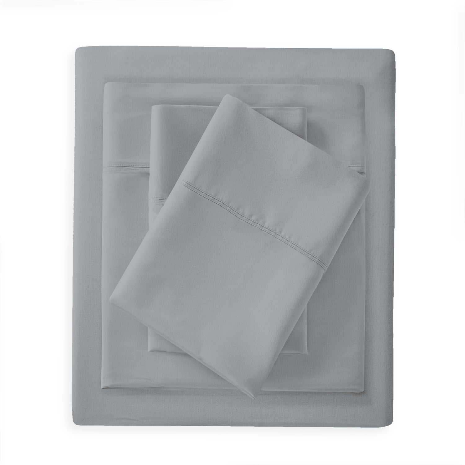 Parure de draps Purity Home en percale 100 % coton biologique 300 fils au pouce carré