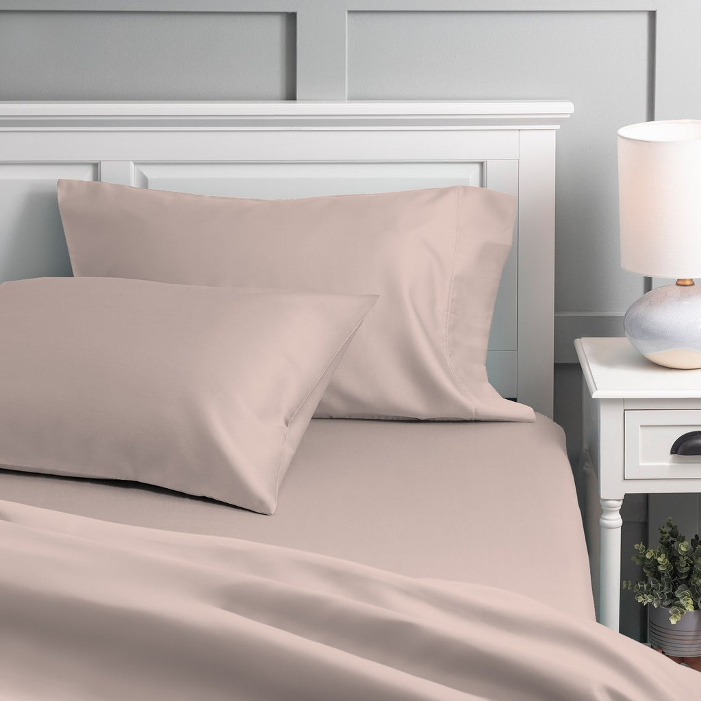 Parure de draps Purity Home en percale 100 % coton biologique 300 fils au pouce carré