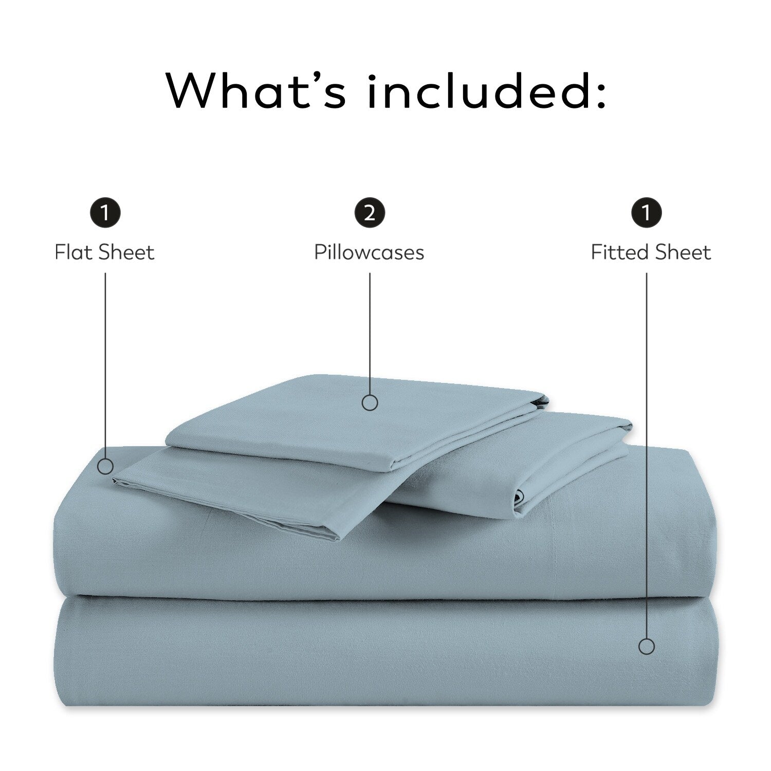 Parure de draps Purity Home en percale 100 % coton biologique 300 fils au pouce carré