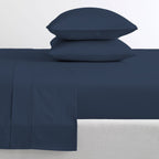 Parure de draps en percale ultra-douce 100 % coton à fibres longues Purity Home 400 fils/cm²