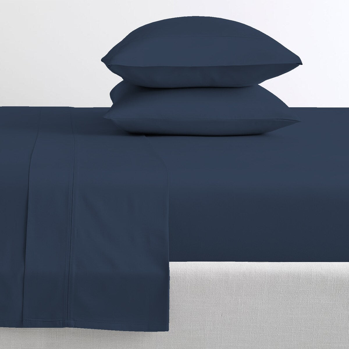Parure de draps en percale ultra-douce 100 % coton à fibres longues Purity Home 400 fils/cm²