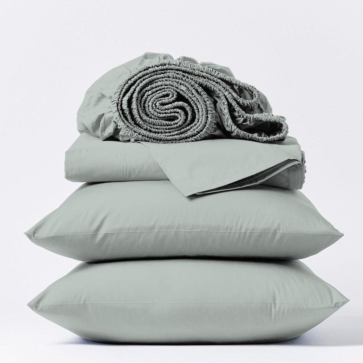 Parure de draps en percale ultra-douce 100 % coton à fibres longues Purity Home 400 fils/cm²
