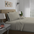 Parure de draps en percale ultra-douce 100 % coton à fibres longues Purity Home 400 fils/cm²