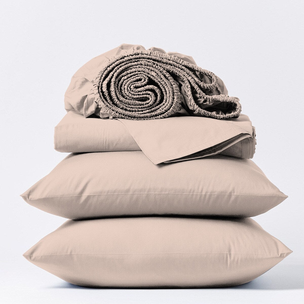 Parure de draps en percale ultra-douce 100 % coton à fibres longues Purity Home 400 fils/cm²