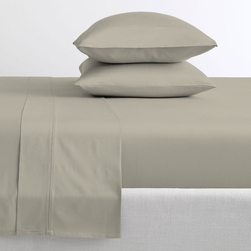 Parure de draps en percale ultra-douce 100 % coton à fibres longues Purity Home 400 fils/cm²