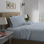 Parure de draps en percale ultra-douce 100 % coton à fibres longues Purity Home 400 fils/cm²