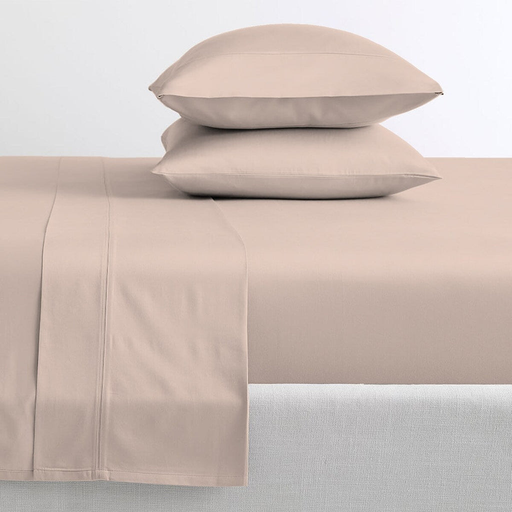 Parure de draps en percale ultra-douce 100 % coton à fibres longues Purity Home 400 fils/cm²