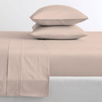 Parure de draps en percale ultra-douce 100 % coton à fibres longues Purity Home 400 fils/cm²