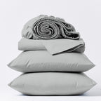 Parure de draps en percale ultra-douce 100 % coton à fibres longues Purity Home 400 fils/cm²