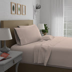 Parure de draps en percale ultra-douce 100 % coton à fibres longues Purity Home 400 fils/cm²