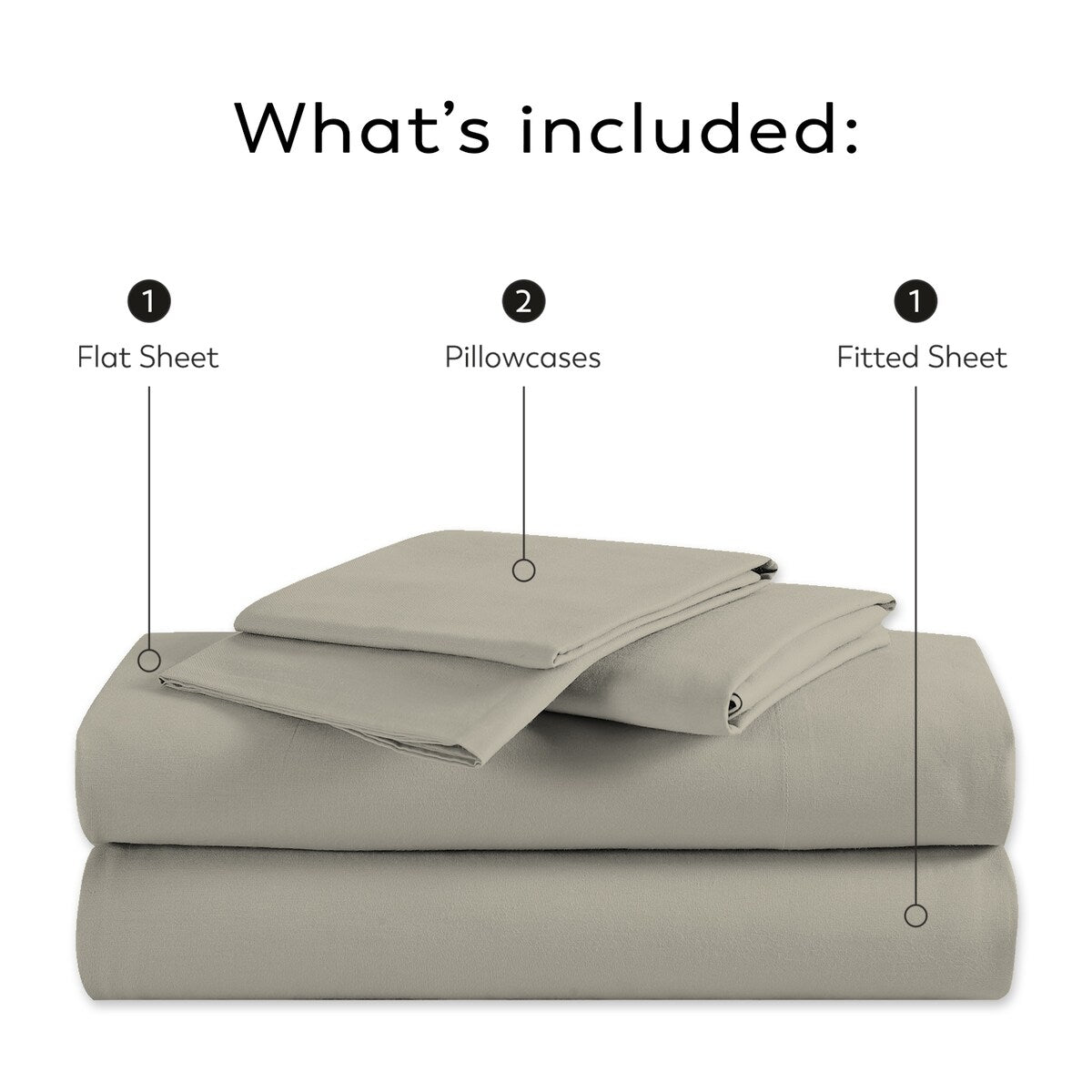 Parure de draps en percale ultra-douce 100 % coton à fibres longues Purity Home 400 fils/cm²